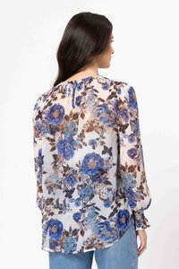 Leila + Luca Azure Carnation New York Top