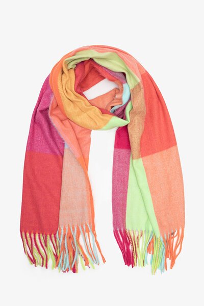 Antler Winter Zest Check Scarf-shop-by-label-Hello Cyril.