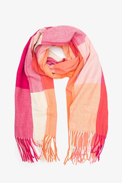 Antler Fruit Loop Check Scarf-shop-by-label-Hello Cyril.