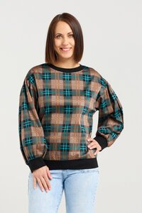 Seduce Emily Plaid top 