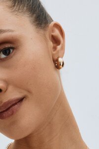 Edblad Bold Creole Gold Small Earrings