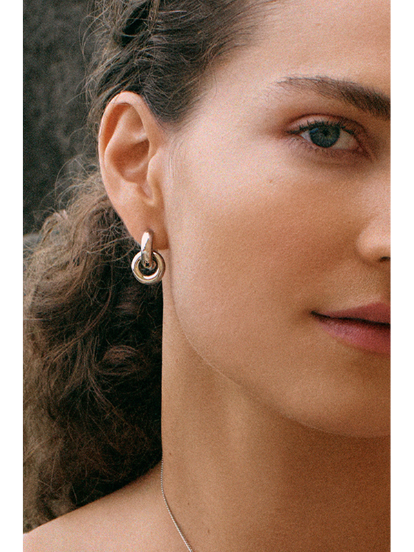 Edblad Chunky Eternal Silver Earrings