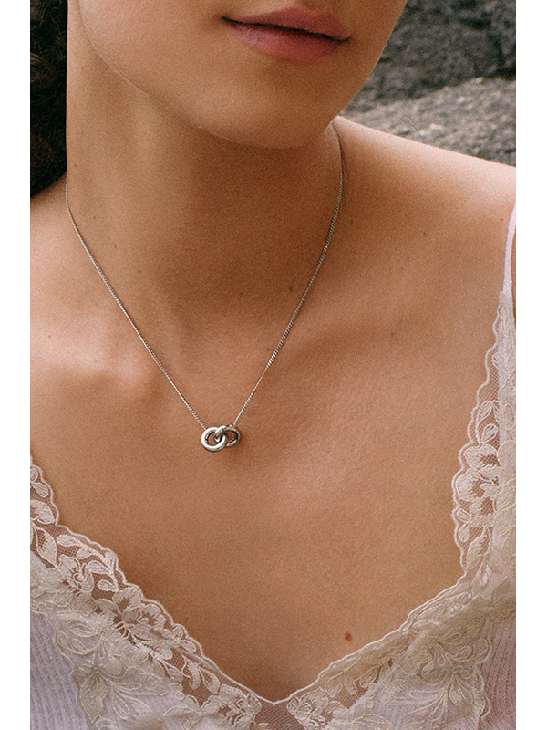 Edblad Chunky Eternal Silver Necklace