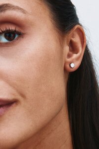 Edblad Crown Stud Large Silver Earrings