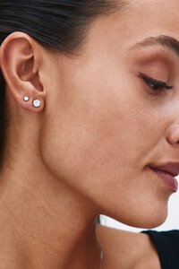 Edblad Crown Stud Small Silver Earrings