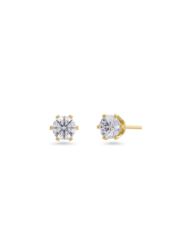 Edblad Crown Stud Small Gold Earrings