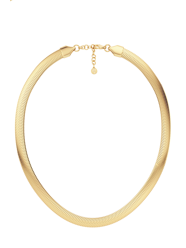 Edblad Herringbone Large Gold Necklace
