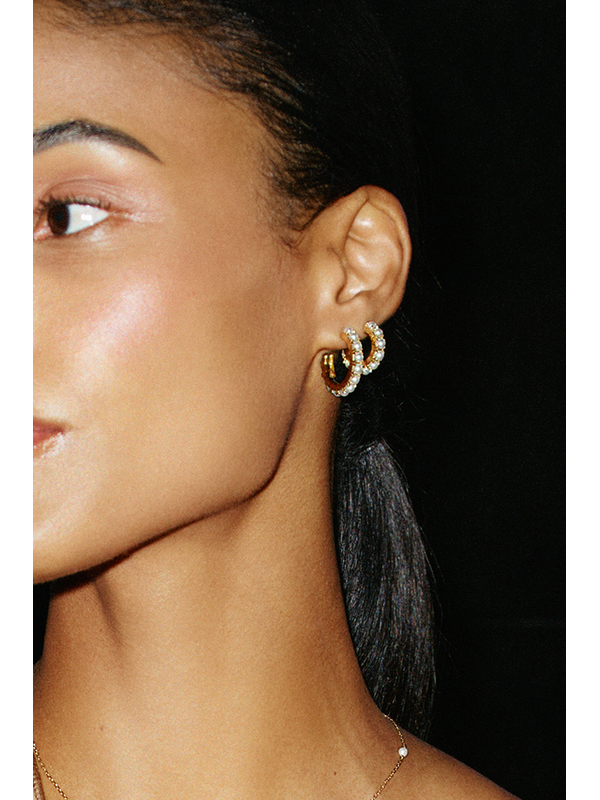 Edblad Lilo Hoops Small Gold Earrings