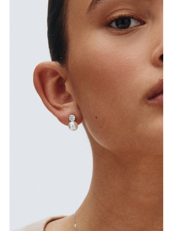 Edblad Luna Studs Large Silver Earrings