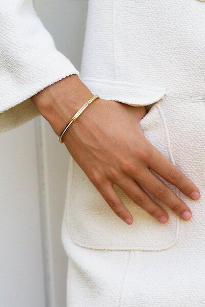 Edblad Josefin Large Gold Bangle-shop-by-label-Hello Cyril.
