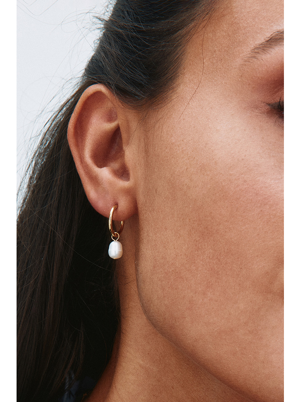 Edblad Perla Hoops Gold Earrings