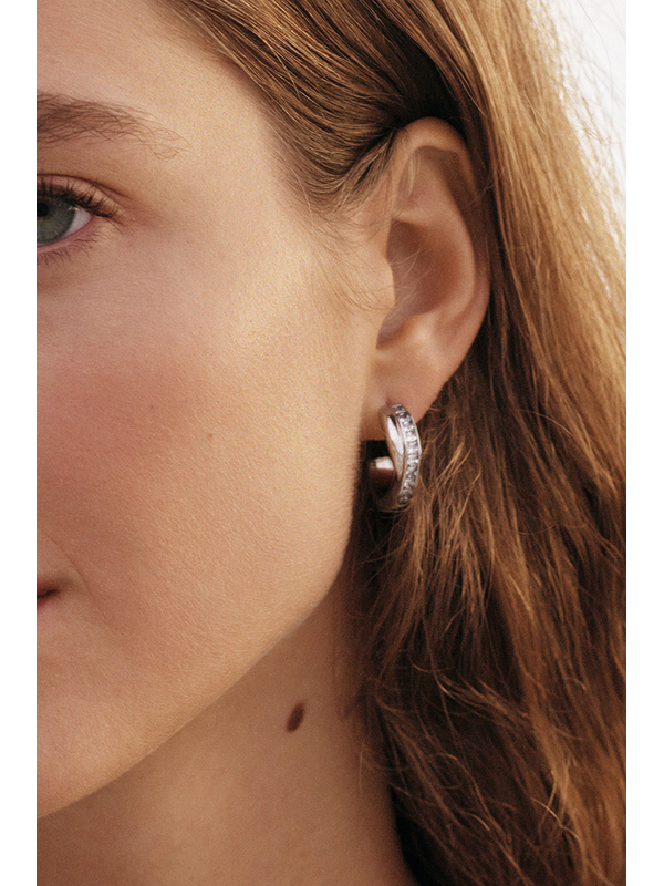 Edblad Andorra Duo Cresoles Silver Large Earrings