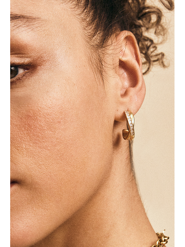 Edblad Andorra Duo Cresoles Gold Large Earrings