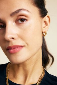 Edblad Peak Hoops Icon Medium Gold Earrings