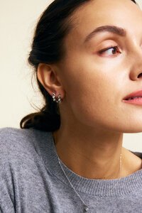 Edblad Peak Hoops Icon Medium Silver Earrings