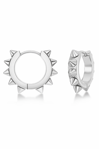 Edblad Peak Hoops Icon Medium Silver Earrings