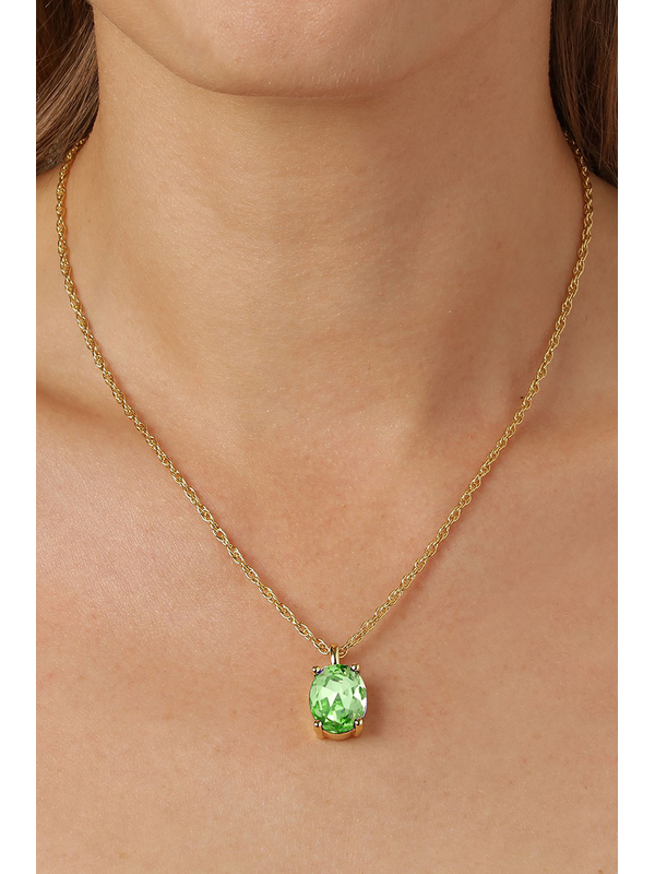 Dyrberg Kern Barga Gold Light Green Necklace