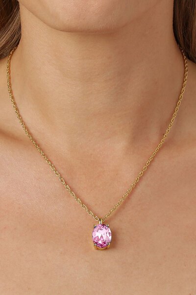 Dyrberg Kern Barga Gold Light Rose Necklace-shop-by-label-Hello Cyril.