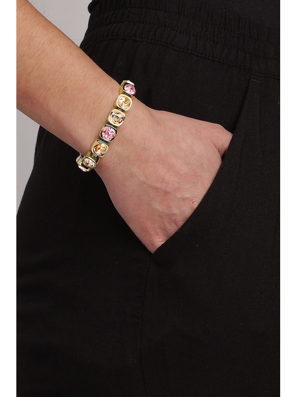 Dyrberg Kern Conian Gold Peach Rose Bracelet