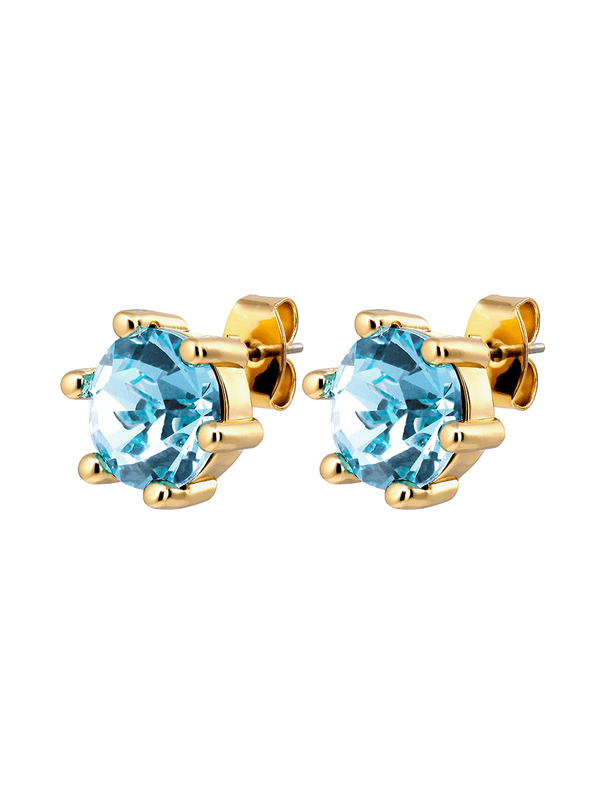 Dyrberg Kern Craze Gold Aqua Earrings