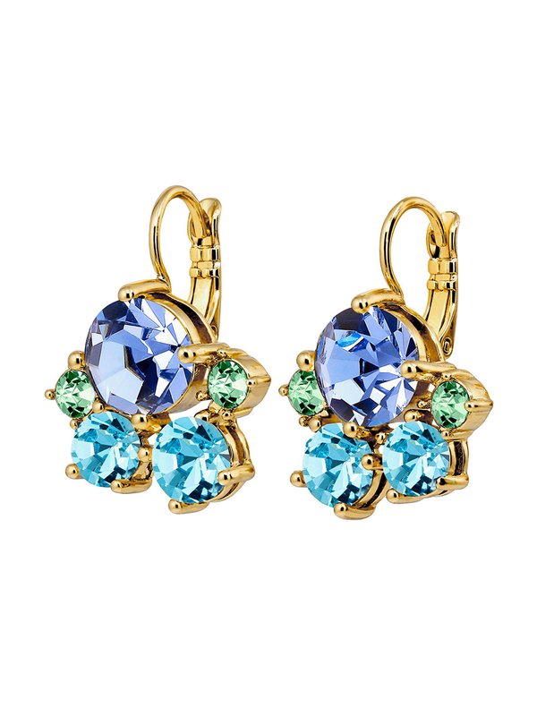 Dyrberg Kern Disar Gold Aqua Earrings