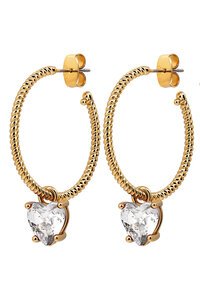 Dyrberg Kern Elana Gold Crystal Earrings