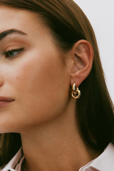 Edblad Chunky Eternal Gold Earrings-shop-by-label-Hello Cyril.