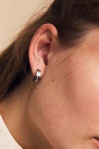 Edblad Josefin Hoops Silver Earrings
