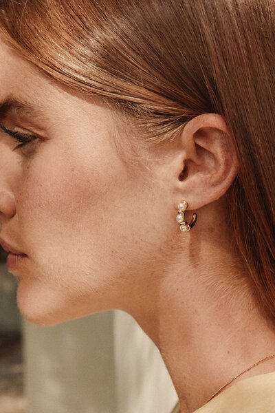 Edblad Margot Hoops Small Gold Earrings-shop-by-label-Hello Cyril.
