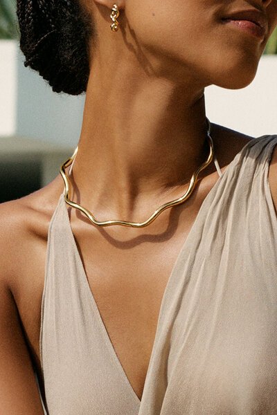 Edblad Spiral Collier Gold Necklace-accessories-Hello Cyril.