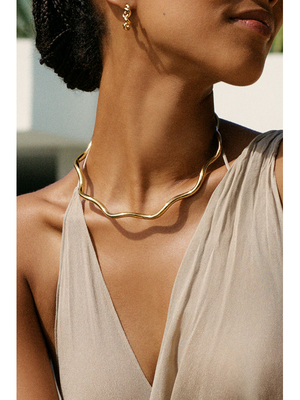 Edblad Spiral Collier Gold Necklace