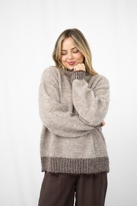 Fria The Label Two Tone Rib Jumper