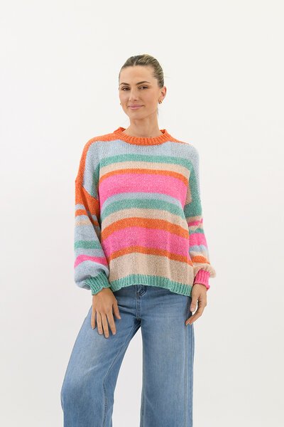 Worthier Ashlyn Rainbow Stripe Knit-shop-by-label-Hello Cyril.