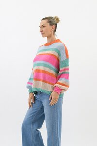 Worthier Ashlyn Rainbow Stripe Knit