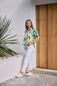 Worthier Glide Linen Printed Shirt