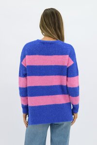 Worthier Mika Wool Blend Relaxed Fit Stripe Knit