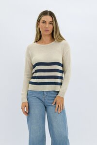 Worthier Sorrento Linen Cotton Stripe Knit 