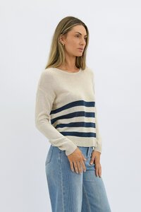Worthier Sorrento Linen Cotton Stripe Knit 