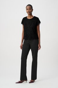 Joseph Ribkoff Novelty Fringe Top