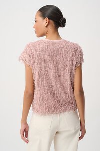 Joseph Ribkoff Novelty Fringe Top