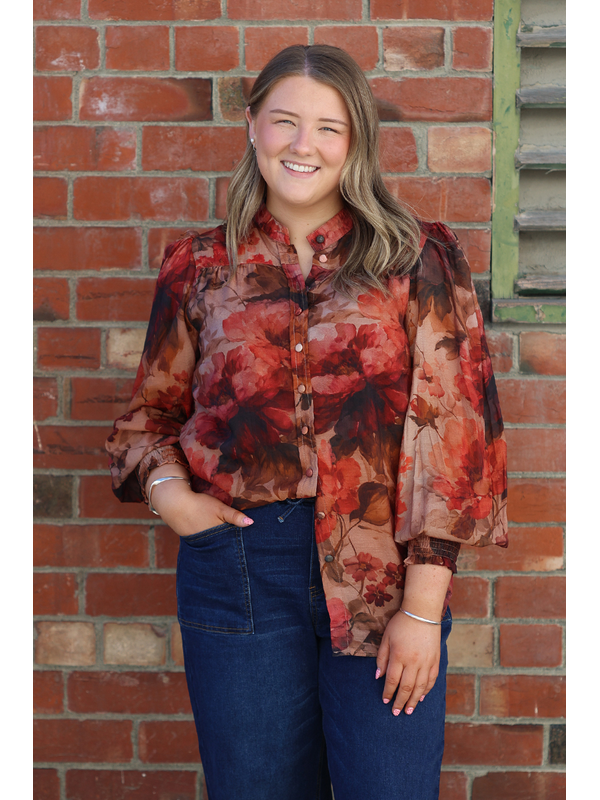 Fria The Label Vintage Peony Blouse