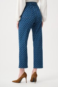 Joseph Ribkoff Featherweave Denim Strip-Dye Print Straight Classic Jean