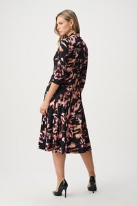 Joseph Ribkoff Printed Silky Knit Fit & Flare Dress