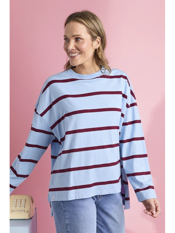Elm Callie Stripe L/S Tee
