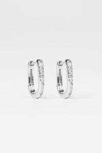 Stella + Gemma Square Hoop Crystals 