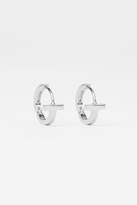 Stella + Gemma Silver Huggie T-bar