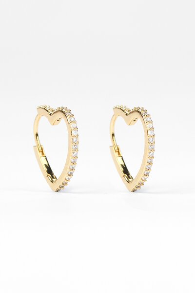 Stella + Gemma Heart Crystal Earrings -shop-by-label-Hello Cyril.