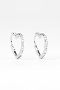 Stella + Gemma Heart Crystal Earrings 