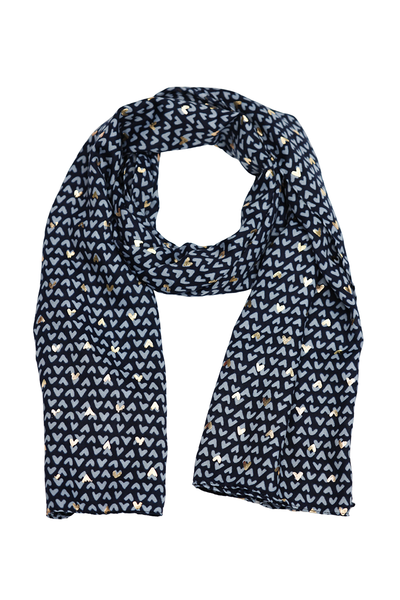 Ivys Mini Heart Print Scarf-accessories-Hello Cyril.