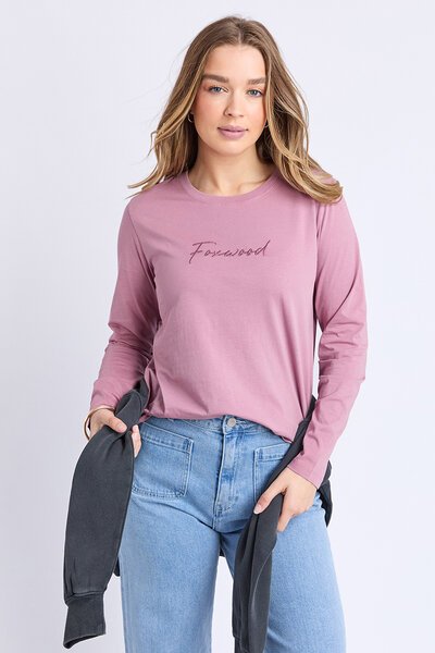 Foxwood Signature Long Sleeve Tee-hc-new-Hello Cyril.